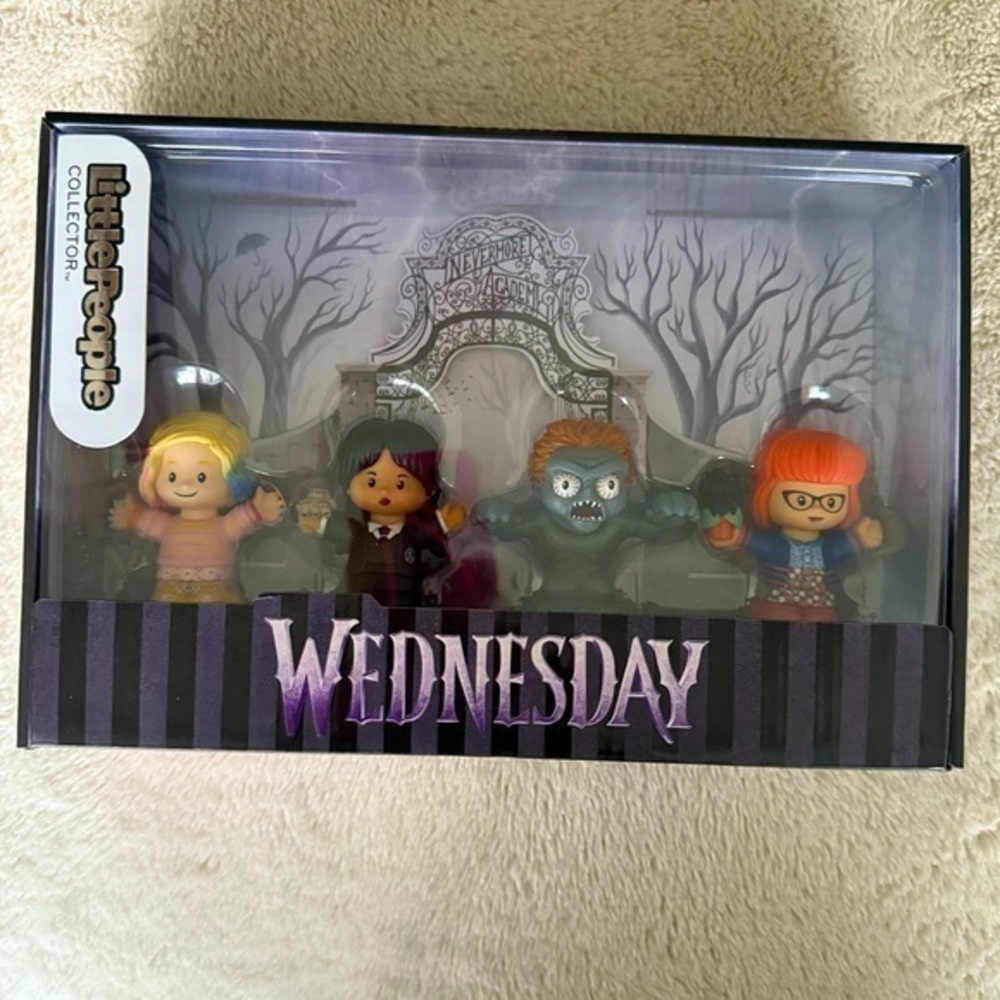New in box Little People Collector Wednesday four piece Figurine Set